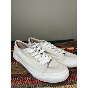 Frye Womens White Low Top Lace Up Sneakers Size 7.5